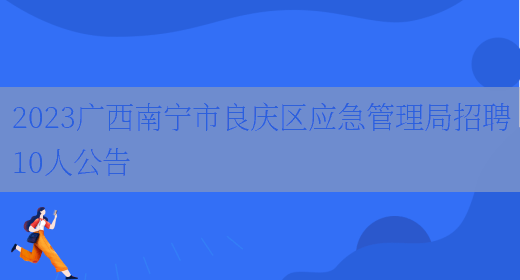 2023广西南宁市良庆区应急管理局招聘10人公告  